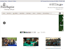 Tablet Screenshot of firstbaptistcumming.org